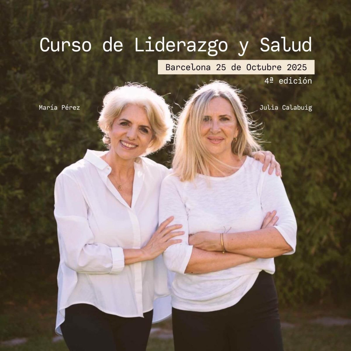 Curso de Liderazgo y Salud | 25 de Octubre 2025 | Barcelona